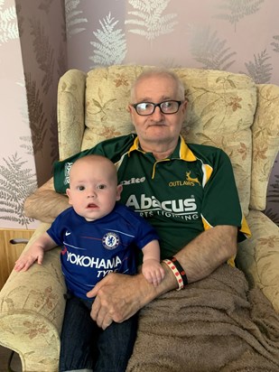 Theo and his grandad 