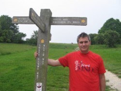 Gareth's "Walk to defeet MND" June 2007 he raised £1400. 