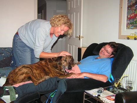 Lap dog! with Tigger September 2006