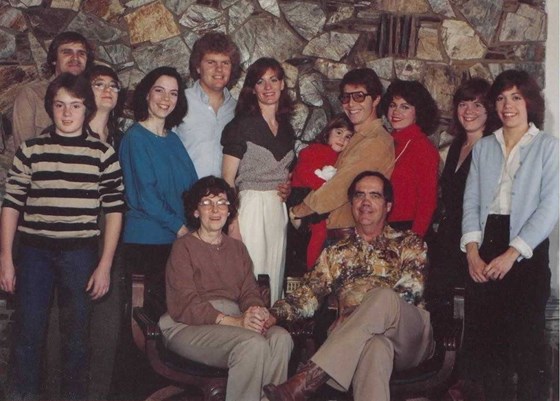 Another family gathering at 1981 Christmas