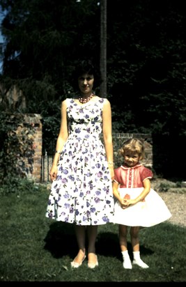 Mum & Sue in their best dresses