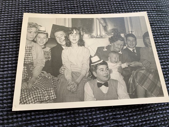 Peter with his Nan and Cousins 