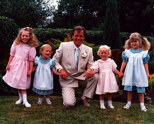 Keithwith grandchildren 1988