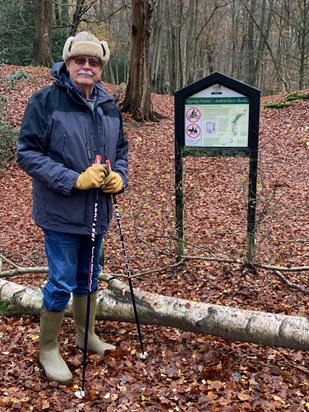 Out for a hike in Epping Forest, keeping an eye on the horizon for old Roman forts!