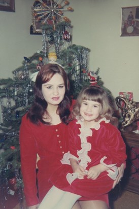 Bonnie and Phyllis Marie at Christmas