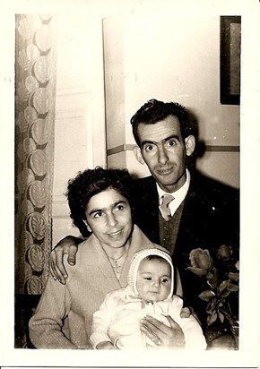 Young Grandad with a baby Carmen