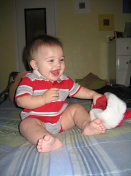 Happy Baby 11.25.07 I Miss you Booger Bear!