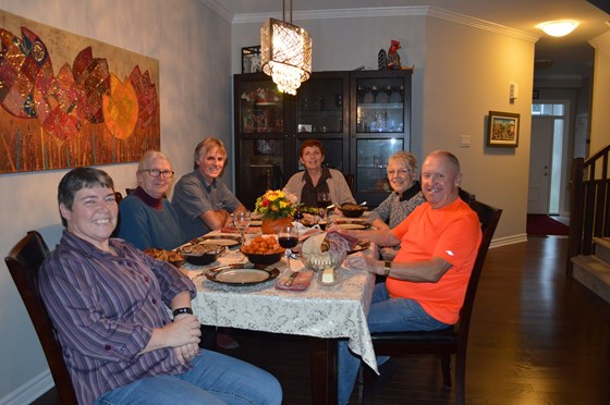 Canadian Thanksgiving Ottawa 2018 - Colleen, Sue, Laurie, Moe, Joan & Herb
