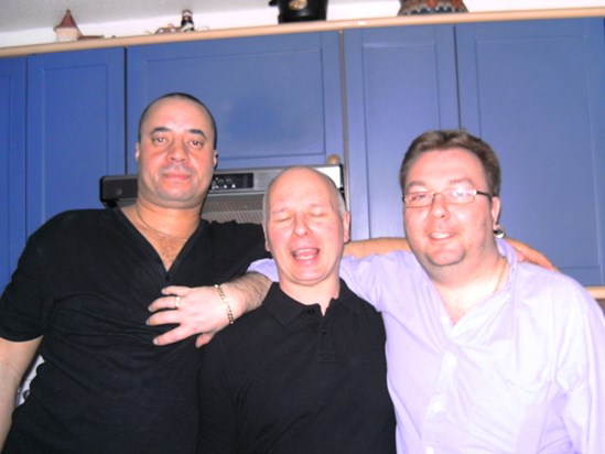 Dave, Tony and Iain, New Years Eve a few years back.