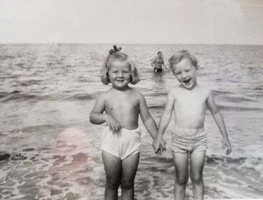 Happy happy days paddling in Jersey. So much loved and missed Michael - Carol (Cousin) 6/05/2021