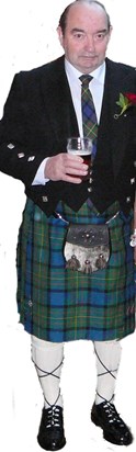 Dad in our family Tartan