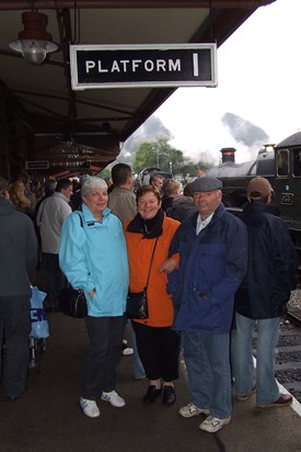 On a railway-trip during our visite in 2007
