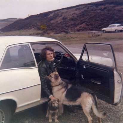 Dave striking a cool pose, 1970's