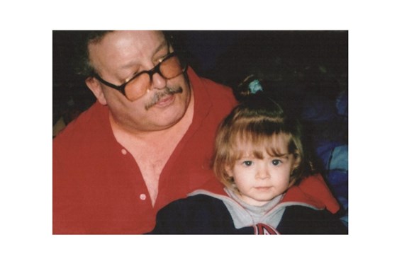 35..Dad with his granddaughter Chloe Crago-2002.