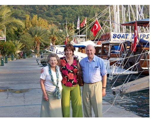 With Vivienne and Peter in Turkey