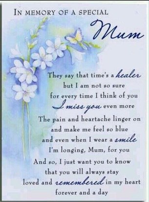 14 years ago, you changed abode, miss u more each day. Sleep on dearest Mama