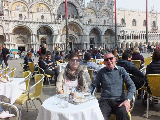 Watching the World go By in St Mark's Square - Venice - He loved Venice and wanted to return