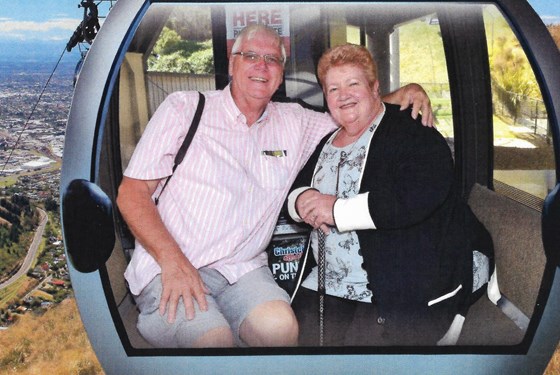 Sue and Gerald Christchurch Gondola 2018 New Zealand