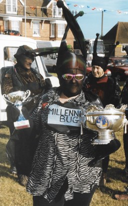 Sue Millennium Bug Overall winner Lydd Club Day Carnival