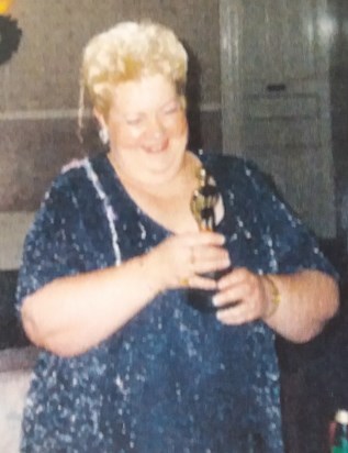 Sue receiving a trophy at Dover Water Treatment works where she actually DIDN'T work.!