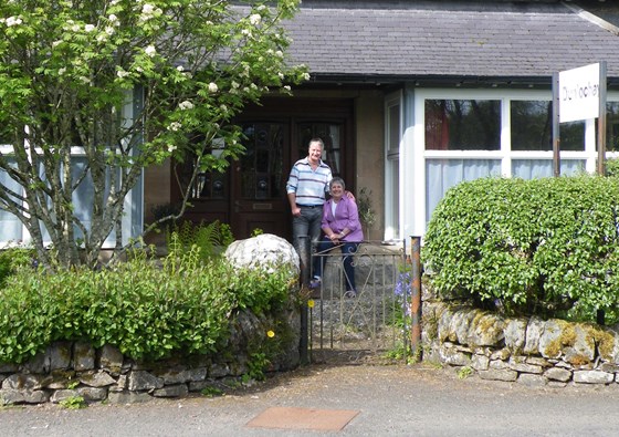 Anne and Chris in their new home in Killin - May 2017