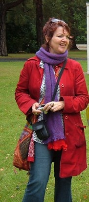 Lou on a Sunday visit to Brookwood cemetery in Surrey