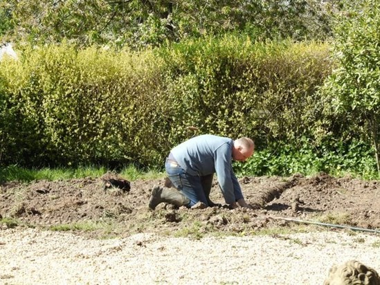 Planting potatoes with Coco