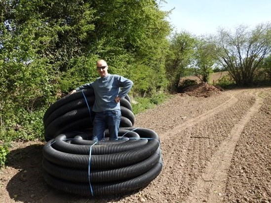 repairing the drains