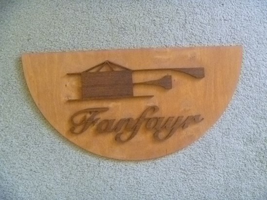 a well-known reminder and well-loved memory of Joan's premier outdoor arts and crafts show, Fanfayr