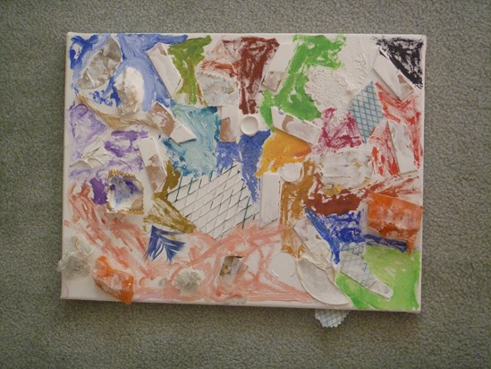 TREASURE HUNT find # 3 ... Ian's mixed media collage, inspired by Nyonya...