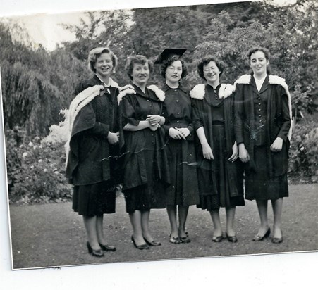 Girton graduation of JEMJI 1953, Cambridge University