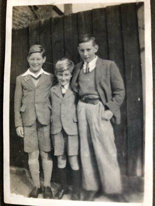 Three young Burton brothers - Ken, Brian & Eric