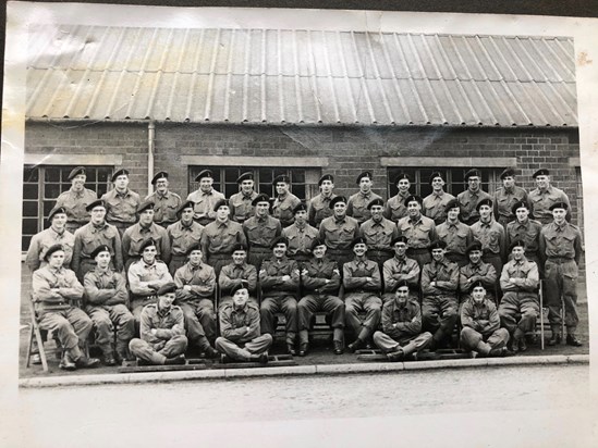 Royal Signals - Brian - second row down, third from right.