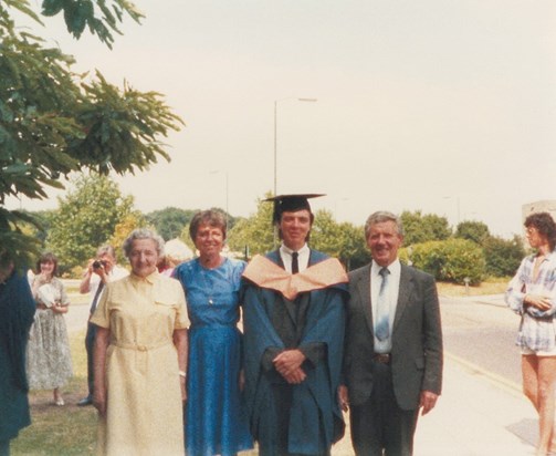 Neil's graduation 1986