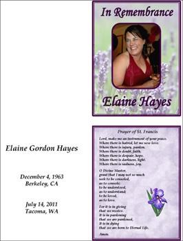 In Remembrance of Elaine
