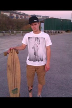 Dale with his long board x