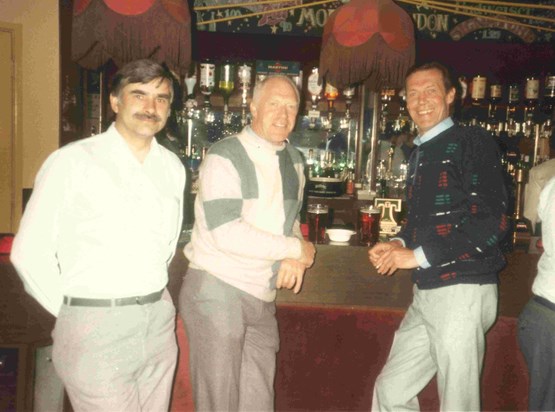 1988ish Harold and friends at the NCC Sports and Social Club