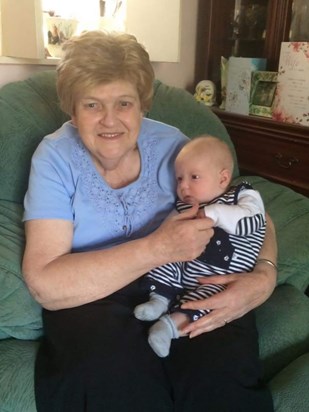 Great Nanna with baby Bruce