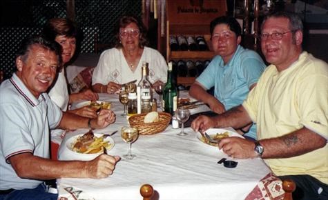 Alan, Marlene, Nanna, daughter-in-law Lynda and son Stephen on holiday in Spain
