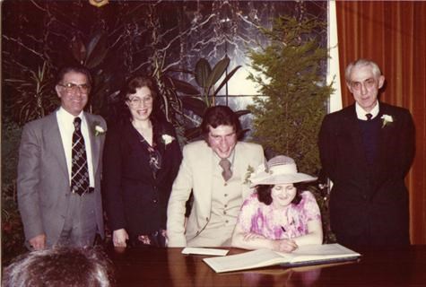 Nanna and Grandad at Mum and Dads wedding 1979