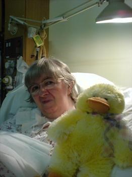 With a new friend in Bradwell Hospital