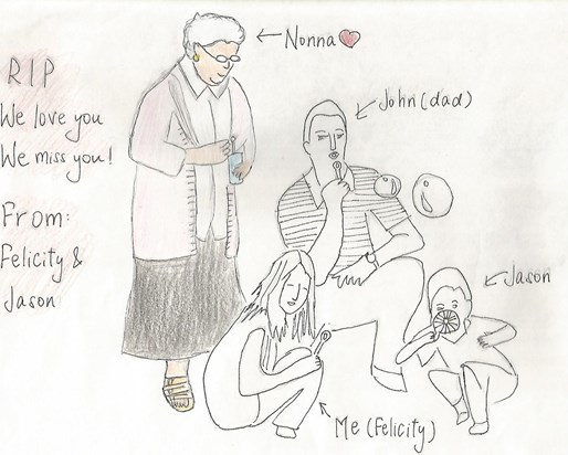 Sketch of Nonna by Felicity