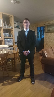 Getting all dressed up for cousin Scott's wedding - October 2019