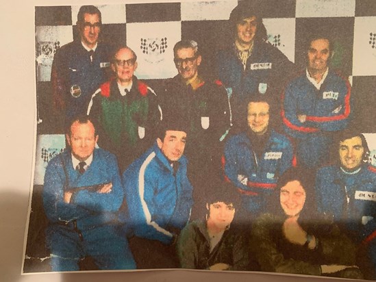 Special tuning team at MG motors. Basil shown bottom row 2nd from the left.