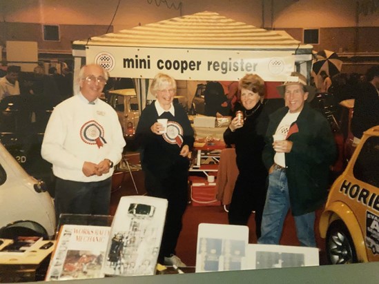 Basil, Val, Roger the Hat and Barbara on Mini Duties at the NEC