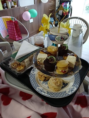 Cream Tea generously donated by Mable's Vintage Team Room - arranged by lovely Maria at the Hospice