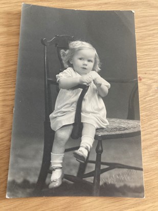 Helen as a gorgeous toddler