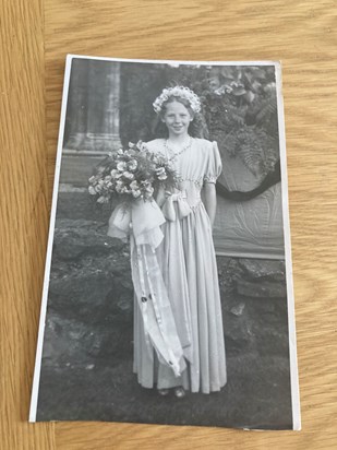 Helen as a Flower Girl