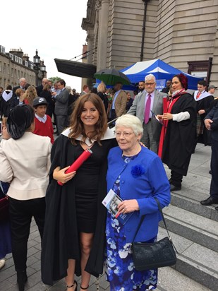 Helen and Claire at Claire’s graduation, from Claire  