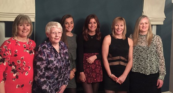 Helen with daughters and granddaughters, 2016